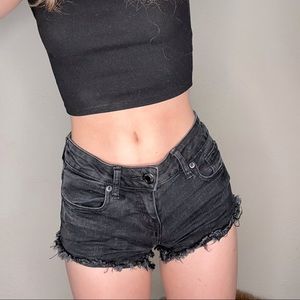 black shorts american eagle size 0